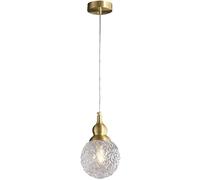Luce, Design in Stile Giapponese, lampade a Sospensione Interamente in Vetro di Rame, Altezza Regolabile, Base G9, Lampada da soffitto, Piccola e squisita, Adatta per la Sala da tè