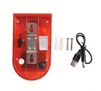Luce di allarme di sicurezza a energia solare, impermeabile IP65, sensore di movimento a LED, lampada lampeggiante da 110 dB, sistema rumoroso per fattoria, giardino, cortile, protezione esterna