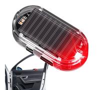 Luce di Allarme Solare per Automobile - Lampada stroboscopica antifurto | Lampada LED con allarme lampeggiante di sicurezza - Per Camper, Berlina, Camion, parcheggio notturno, garage, bordo strada