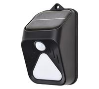 Luce Di Allarme Solare - Strumento Da Giardino Repellente Per Gatti Attivato Dal Movimento | Deterrente Con Flash Luminoso E Suono | Anima Animale Per La Protezione Esterna E La Sicurezza Della