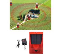 Luce di Allarme Sonoro Sirena Solare 8-LED 129db IP65 Sistema di Allarme per La