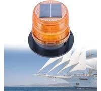 Luce di ancoraggio a LED marina con ricarica solare, luce di navigazione per barche impermeabile IP67 per prua e poppa di yacht, luce di attracco per montaggio su ponte(Yellow)