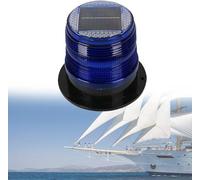 Luce di ancoraggio a LED marina con ricarica solare, luce di navigazione per barche impermeabile IP67 per prua e poppa di yacht, luce di attracco per montaggio su ponte(Blue)