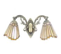 Luce di appliquestri con pareti retrò con luci da Parete a 2 luci a Muro colorato con Monte Muro di Montaggio in Vetro Elegante Lampada da Parete da Fattoria Leggera per vanità per Qualsiasi Spazio