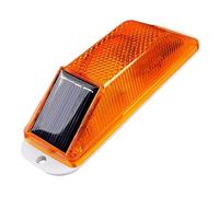 Luce Di Avvertimento A LED - Luce Di Avvertimento Stroboscopica A Energia Solare Luce Di Avvertimento A LED Super Luminosa IP54 Controllo Della Luce Impermeabile Faro Lampeggiante Blocco Segn