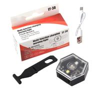 Luce di avvertimento multifunzionale esterno, luce della bici posteriore, lampada a led impermeabili, prestazioni impermeabili, leggero, 9x2,5 cm, per tutte le condizioni meteorologiche e stradali