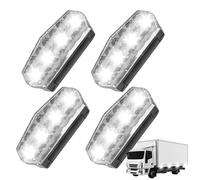Luce di avvertimento solare, 1.3x3.13x1.83in, luci lampeggianti antico-collisione per auto, 4pcs sensore di allarme automobilistico Gruppi per l'allarme automobilistico Assiemi di servizi di costruzio