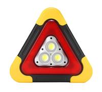 Luce di avvertimento: solare a LED, ammortizzante, luce di emergenza, lampada portatile, treppiede riflettente pieghevole | Segno di avvertimento di sicurezza per la riparazione del ciglio della rottu