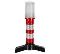 Luce di Avviso LED Rossa con Supporto Magnetico Pieghevole | Base Magnetica Staccabile, Plastica Resistente e Custodia Inclusa, per Rimorchi e Camion in Assistenza Notturna