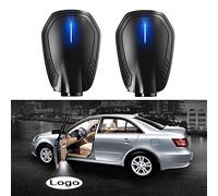 Luce di Benvenuto Portiera Proiettore Logo Wireless A LED Universale Lampada di Cortesia Ricaricabile Adesivo Ghost Shadow Kit Lampade Logo Emblema Laser 2pcs Accessori per Auto