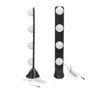 Luce di Cortesia A LED con 4 Perline, Luce di Cortesia A LED Cablata USB A per Streaming Live, 3 Temperature di Colore 3000K 4000K 6500K, Luci da Specchio per Camerino Trucco
