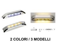 LUCE DI CORTESIA A LED ESTERNA SENZA INCASSO IN INOX - 12/24V - BARCA NAUTICA