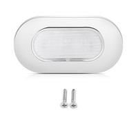 Luce di cortesia per barche, 73 * 38 * 10mm 12V DC Luce di coperta marina Luce di cortesia per barche a LED Luce di cortesia oblunga in acciaio inossidabile