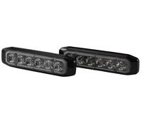 HELLA 2XD 014 592-901 LED-Luce identificazione lampeggiante - BST-Slim - 12/24V - bianco - Montaggio, esterno/avvitato - cristallino - bianco - Cavo: 250mm - Spina: estremità del cavo aperta - Kit