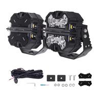 Luce di guida a LED fuoristrada con fascio di luce laterale bianco e ambra DRL