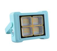 Luce di inondazione solare Torcia portatile Lampada da lavoro di emergenza (blu)