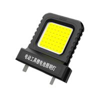 Luce di lavoro a LED, lampada a batteria, ad alta luminosità regolabile, con presa di corrente portatile, per uso meccanico e garage organizzazione, 2,78 x 0,83 x 3,35 pollici