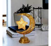 Luce di luna vuota Eid Ornamento Mubarak Night Light per la finestra del