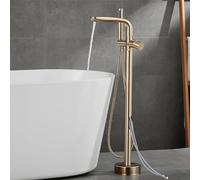 Luce di Lusso a Pista per Tutta Il rametto da Bagno Rubinetto Caldo e Freddo Serbatoio Miscelato Canotta per Acqua Indipendente Faucet Doccia Doccia Set da Doccia per l'acqua di Acqua (Argento)