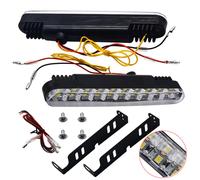 Luce di marcia diurna auto luminosa e evidente con 30 LED bianco e ambra