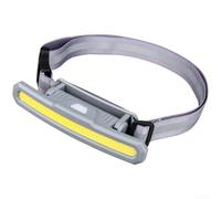 Luce di marcia notturna, 1200 mAh, USB-C, ricaricabile, con LED COB e XPE, 150 lumen, fascio regolabile a 180 gradi, striscia riflettente, per corridori ed escursionisti