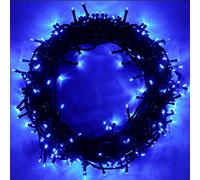 Luce di Natale 120 LEDs 15m Stringa Luci, Interno da Esterno Funzione di Memoria con 8 Modalità Estensibile Natalizie Catene Luminose Decorazione per Domestici Alberi Halloween Festa Nozze - Blu