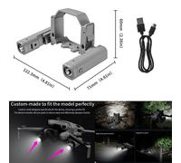 Luce di navigazione notturna ricaricabile per DJI Mini 4 Pro Drone Accessori