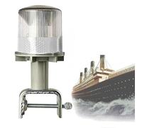 Luce di navigazione solare impermeabile IP65, rosso verde bianco, faro di sicurezza lungo costante e lampeggiante per uso marino, accessorio per barche