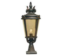 Luce di percorso luce da esterno piedistallo luce H 68 cm bronzo lampada da giardino in acciaio
