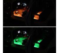 luce di Piede a LED Gradient Color Striscia LED Design Nera e Trasparente