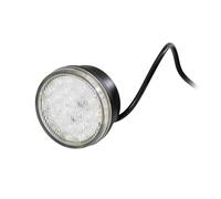 HELLA 2BE 980 691-001 LED-Luce guida diurna, 12V, rotondo, colore diffusore luce cristallino, colore luce LED giallo/bianco, Cavo 2500mm, bilaterale, Quantità 1