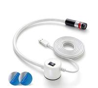 Luce di posizionamento magnetica per macchina da cucire e sega obliqua, guida luminosa per cuciture dritte con posizionamento a croce rossa, plug-in per sega trapuntata e pressa a caldo (bianco-USB)
