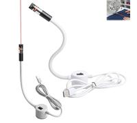 Luce di posizionamento magnetica per macchina da cucire, guida rossa per luci di posizionamento, punto/linea retta/mirino, accessori per macchine da cucire, strumento di allineamento di precisione con