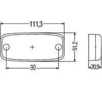 Luce di posizione HELLA 2PG 345 600-401