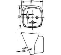 Luci di Posizione Alogena Incasso HELLA per DAF Hobbycar Hymer