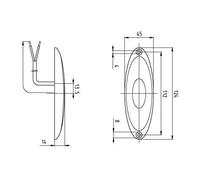 Luce di posizione laterale jokon smlr 2010 12 v telaio bianco