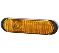 HELLA 2PS 329 060-081 Luce demarcazione laterale, LED, 24V, Raccordo a vite/Montaggio, esterno, colore diffusore luce giallo, Cavo 100mm, Dx/Sx, Quantità 1