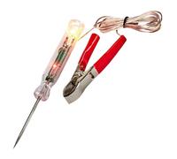 Luce di prova fusibili, tester per circuiti automobilistici con luce, Indicatore luminoso di prova 3,6-24 V con sonda, Penna per tester elettrico per auto per presa fusibile, tester di tensione