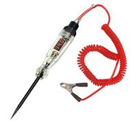 Luce di prova per autoveicoli, Luce di prova da 5-120 V CC con display di tensione e indicazione di polarità, Tester automatico di fusibili con clip per morsa e penna per sonda per vari veicoli, auto