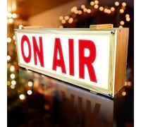 Luce di registrazione, On Air Light Box, Schermo al neon live on air, On Air Signs Light, On Air, Studio LED illuminato, segnale di avvertimento per studio, studio, studio, casa, azienda, scrivania o