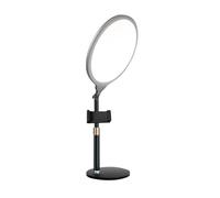 Luce di riempimento a schermo intero - Luce ad anello da scrivania con supporto per telefono, temperatura di colore regolabile 2700-6500K, 186 perline lampada, 10-99% dimming, supporto LED portatile |