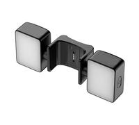 Luce di riempimento del contenuto per fotocamera tascabile | Configurazione morbida a due lampade con ricarica dock e uscita 5800K per video ritratti e cibo