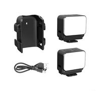 Luce di riempimento magnetica con staffa per DJI per osmo Pocket 4 3 Action 5 LED IPX4 Impermeabile Tre temperature di colore Quattro livelli di luminosità Regolabile Leggero Portatile 37.8g Nero per