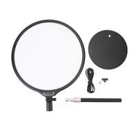 Luce di riempimento per desktop USB 36 cm 2900K-6600K Luce di riempimento per selfie di bellezza Luce per selfie tavolo con chip LED 168 pezzi per la fotografia Streaming live (Nera)