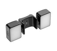 Luce di riempimento per fotocamera portatile per video verticale, set di due lampade tascabili con tre livelli di luminosità e teste girevoli incluse luce di riempimento della fotocamera lampada