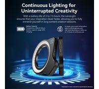 Luce di riempimento per obiettivo macro, luce ad anello a 3 colori