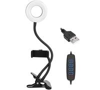 Luce di Riempimento USB Luce di Riempimento Ad Anello a LED, Luce Ad Anello a LED 10 Marce Dimmerabile con Clip per Ricamo di Lettura di Fotografie Dal Vivo