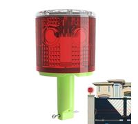 Luce di segnalazione a energia solare, spia di avvertimento solare, lampada di avvertimento a LED, lampada a LED molto brillante, faro marino impermeabile per dock di costruzione, fabbrica