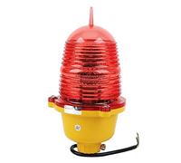 Luce di segnalazione a LED super luminosa, resistente agli urti e alle intemperie, per imbarcazioni marine e torri di comunicazione, materiale PC, colore rosso, filettatura (Clignotement AC220V)