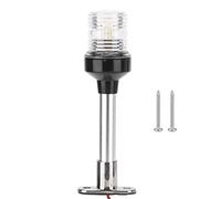 Luce di segnalazione a vela 8 pollici DC12V-24V 5W 360° Lampa di poppa a LED IP66 bianca per barca